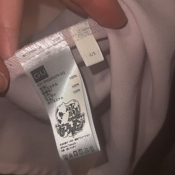 Rare GU Collaboration Embroidery Blouse Women's S Size (Japanese Size) Pink - Picture 12 of 16